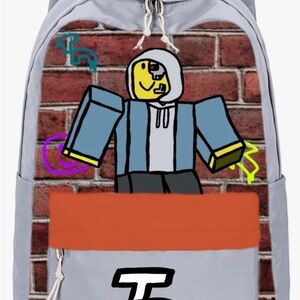 Roblox Grey Kids School Backpack - Multi